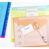 24 Pack Plastic Wallets A4, Binder Folder with Plastic Wallets,A4