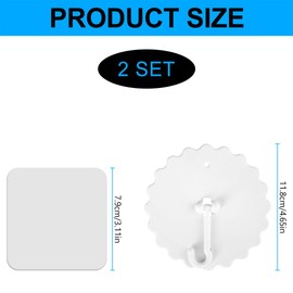 Lotsdonxia Mosquito Net Ceiling Hooks Set – Mounting Accessories Hanger Hooks with Super Glue and Screws for Easy Installation of Dome or Bunk Bed Mosquito Nets