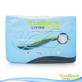 Adult Incontinence Underwear Maximum Absorbency Disposable Pull Up Diapers for Women & Men. Discreet Flex Fit Premium Protective Day & Night Care Cotton Brief, Super Absorbent Large Size, 20 Count