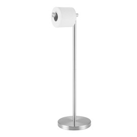 KES Toilet Paper Holder Stand 26" H (Taller Version), Free Standing Toilet Paper Roll Holder with Weighted Base for Bathroom, Rustproof SUS304 Stainless Steel Brushed Finish, BPH283S66-2