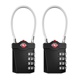 [2 Piezas]TSA Cerraduras de Equipaje,TOCOZOC Viaje Cerraduras de Combinación,With Alloy Body,Necesidades para Estudiar en El Extranjero y Viajar,para Proteger la Seguridad de Su Propiedad