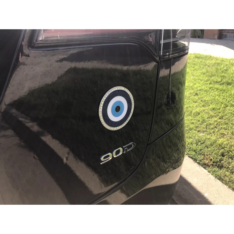 ABS Bling Evil Eye Car Crystal Decoration - Iridescent Glitter