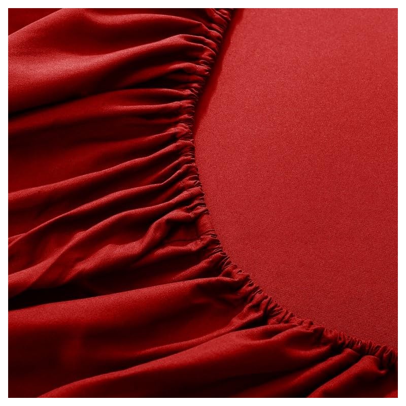 Prime Linens Extra Deep 30Cm Plain Fitted Sheet, Elastic Pocket