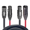 XC-TR112-XLR03 ProX XC-TR112-XLR03 3FT Dual Powerkon to XLR Dual Audio