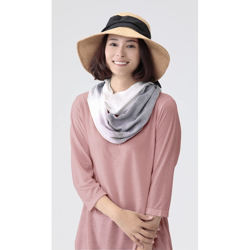 Selvan 100% Cotton Soft Gauze Stylish Snood Gray