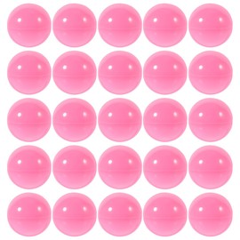 Didiseaon 50 Pcs Openable Raffle Balls, Pink PVC Lottery Capsules, Empty Prize Vending Bingo Spheres for Party Event