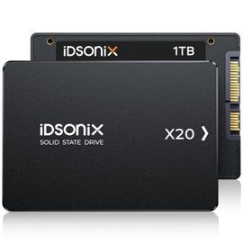 iDsonix 1TB 2.5'' SATA Internal SSD, SATA III 6GB/s Solid State Drive Up to 560MB/s, with 3D NAND Flash & Power Management, for Laptop and PC Desktop Increase Performance, X20