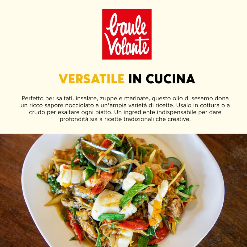 Baule Volante Olio di sesamo bio - Perfetto per Nuove
