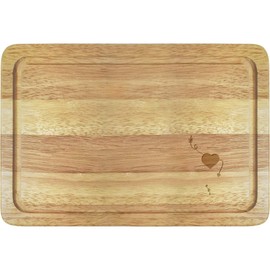 'Black Hearts and Arrows' Wooden Chopping/Cutting Board (WB00085633)