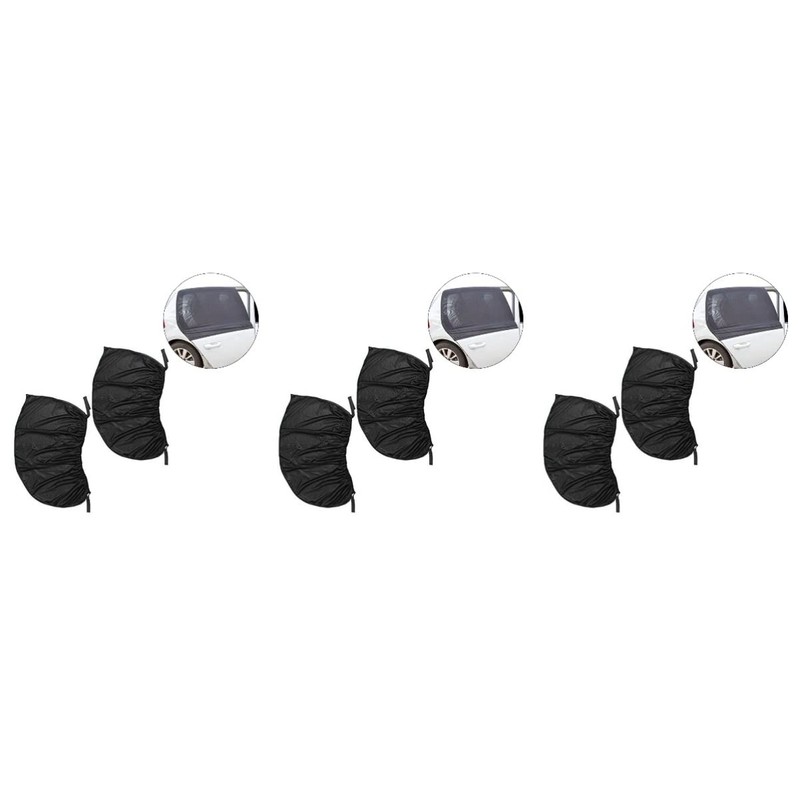 ULTECHNOVO 3sets Car Window Mesh Sun Shade Car Blackout Window