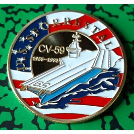 Navy USS Forrestal Military Challenge Honor Coin
