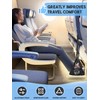 Airplane Foot Hammock, Upgraded Anti-Squeeze Foot Rest for Plane Travel