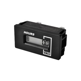 Yooreal AC/DC Hours Gauge Meter, Maintenance Hourmeter, Resettable Hours for Generator Air Compressor Solar Heater Well Pump Boiler Oil Burner(AC85-250V, DC60-150V)