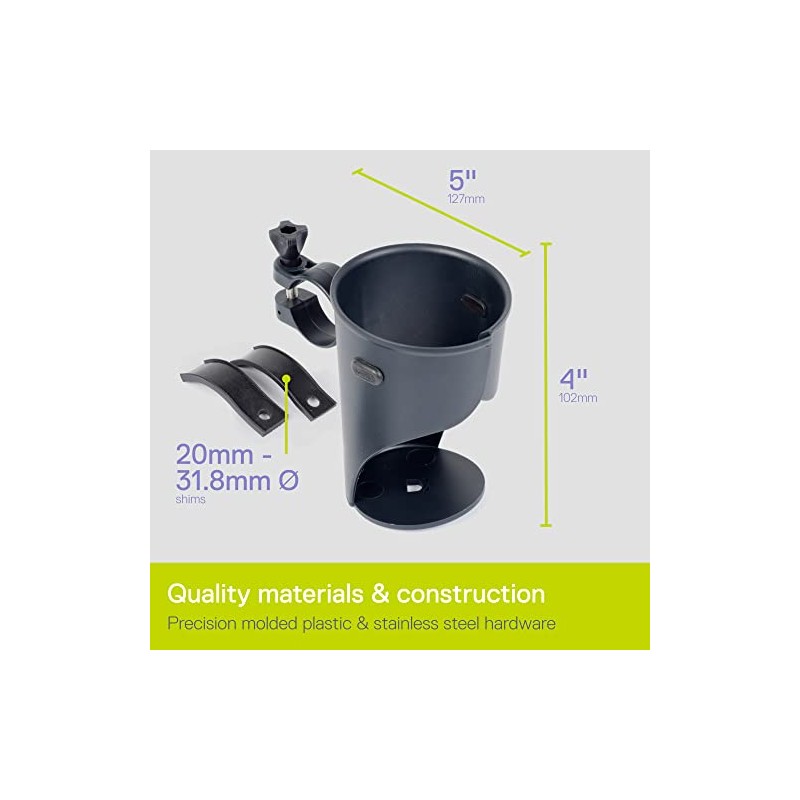 DELTA Bicycle Drink Holder Holdits Grande Black