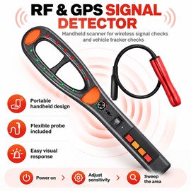 Handheld Signal Detector for Wireless Security Checks – Raksa 021 RF & Magnetic Field Scanner for Vehicle Inspection & DIY Use
