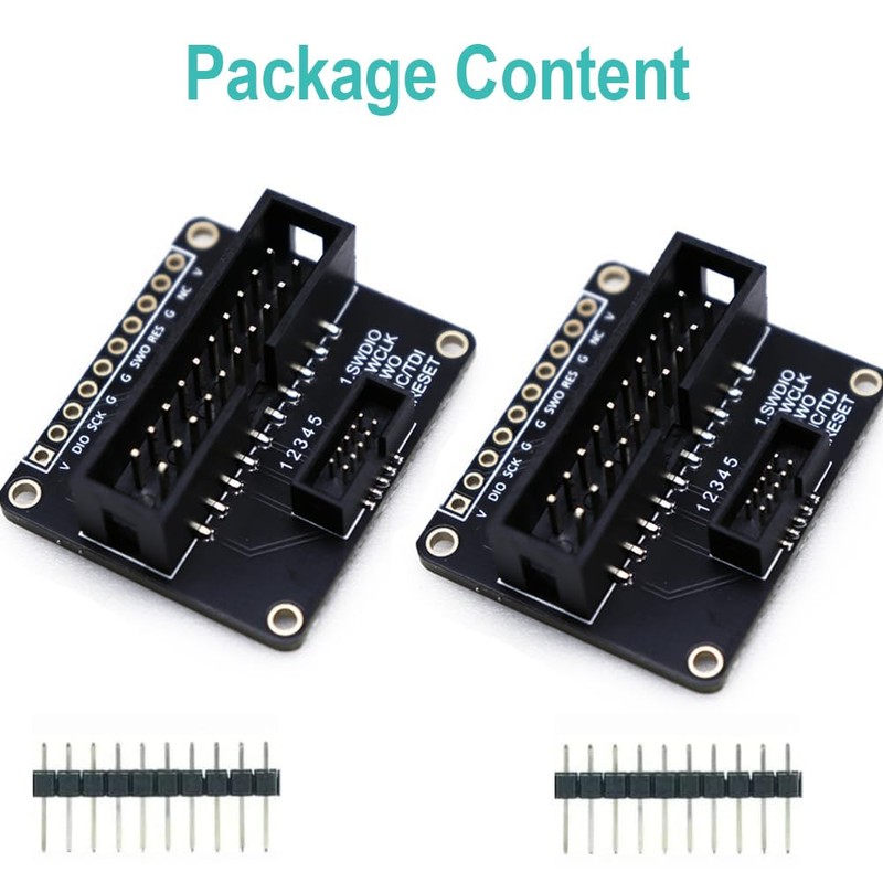 Treedix 2pcs JTAG to SWD Cable Adapter Converter Board -