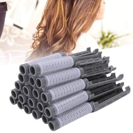 Hair Rollers Perming Rods, 20pcs Hair Perm Rods Perming Rod Hair Roller Curler Perming Rod, Hair Roller Curler, Household Salon Hairdressing Tool Kit (Grey)
