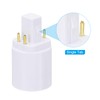 PATIKIL G24q to E26/E27 Light Socket Adapter, 4pcs Lamp Holder