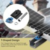 Anbte 10pcs Solar Panels Mid Clamps for Unistrut, Aluminium 1.37"