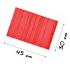 Rectangular Bamboo Placemat 30 x 45 cm - Non-Slip, Washable,