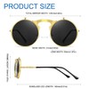 Glclrs Round Flip Up Sunglasses – Small Flip-Up Shades with