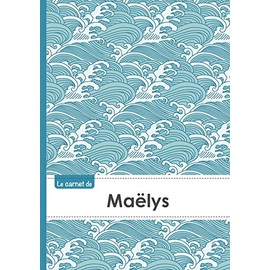 Le carnet de maelys: Carnet maelys - lignes,96p,A5 - Vague japonaise