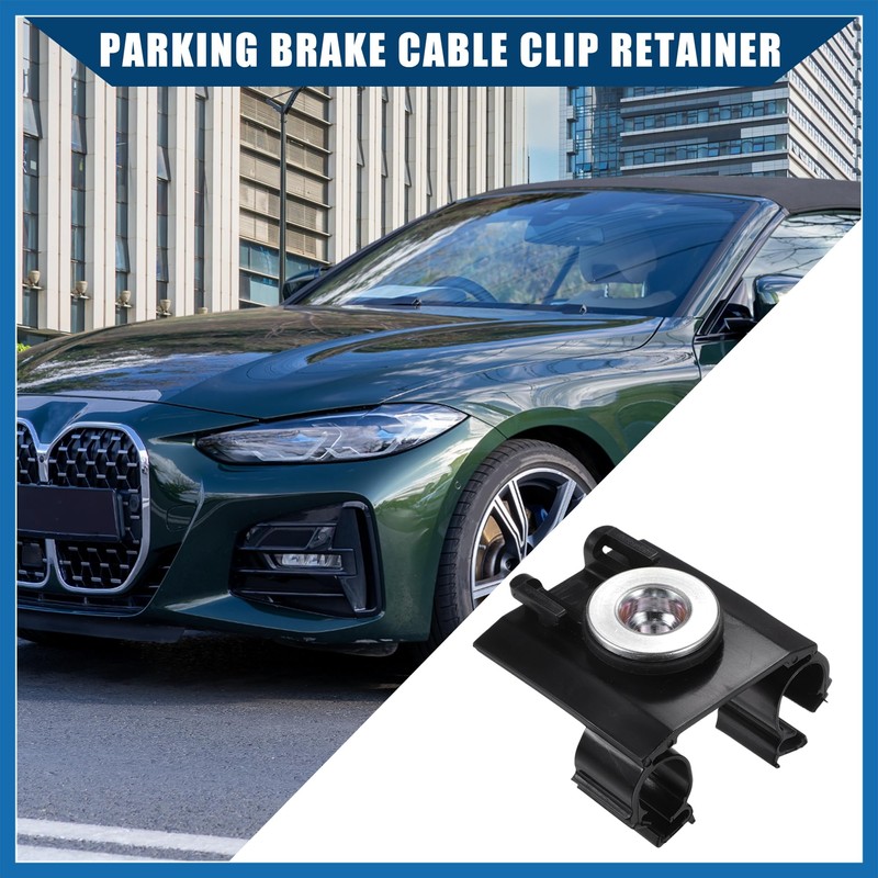 A ABSOPRO No.34406854898 Parking Brake Cable Clip Retainer 1Pcs Black