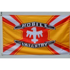 Astany Mobile Infantry and Federation Flag Starship Troopers 3x5ft Banner