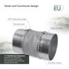 Vent Systems 4" Inch Flexible Vibration-Reducing Duct Connector – Round