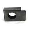 Gate Lockbox Single Hole Weldable Steel 3 1/2" x 4