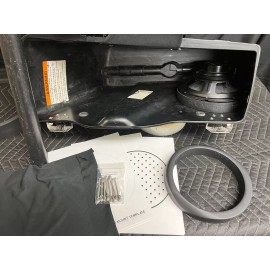 SPL Bagger Audio 8" Rear Harley Saddlebag Speaker Mounting Ring Adapters w/CLOTH 1994-2013