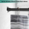Shower Curtain Rod Holder for Wall Mount | Adhesive Shower