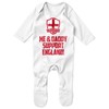 Purple Print House Me and My Daddy Support England Romper