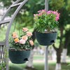 SQKH 12 Inch Hanging Baskets 2 PC with Chains, Self-Watering