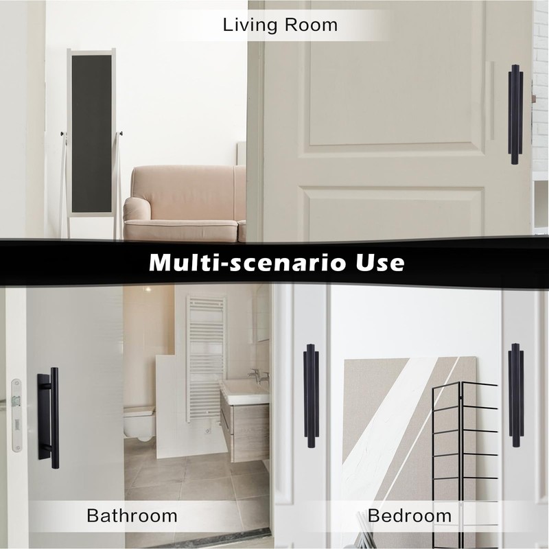 Piriuuo 4 Pack Adhesive Cabinet Handles Pulls, Self Stick Door