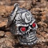 HDD Biker Skull Ruby Red Motorcycle Ride Gremlin Bell Gift
