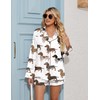 SHESHOW Pajama Sets for Women 2 Piece Cute Dachshund Pjs