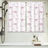 CINEKER Cute Pink Bow Girly Kawaii Dots Kitchen Bathroom Window