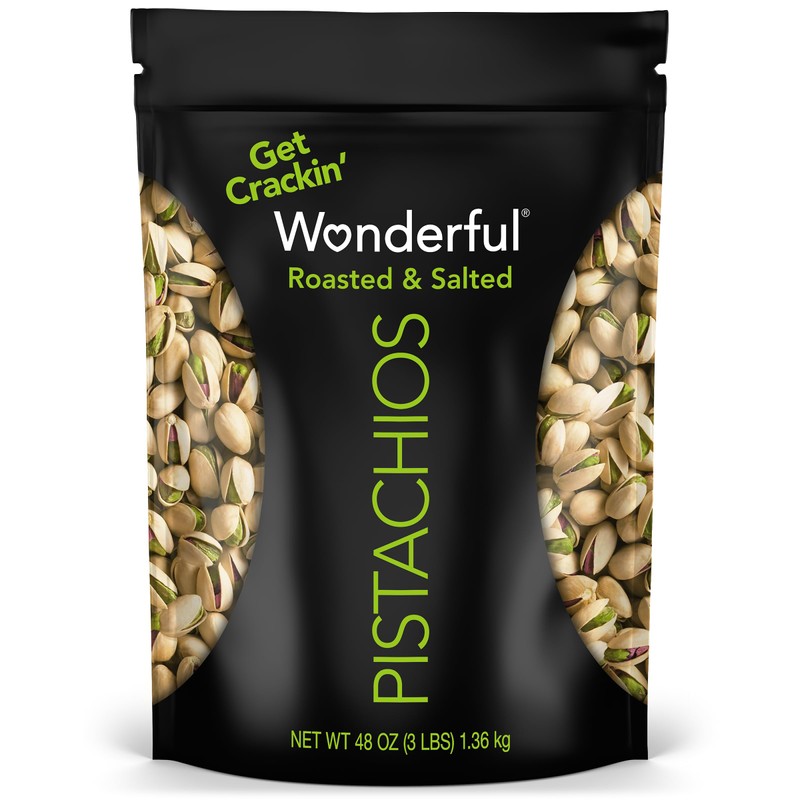 Wonderful Pistachios In Shell, Roasted & Salted Nuts, 48 Ounce