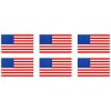 Unbranded/Generic 6 Mini AMERICAN FLAGS Vinyl Stickers Decals Flag |