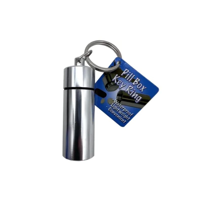 2.75" Three (3) Pack of Assorted Pill Case Key Chains