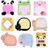 24 Pack Sticky Notes, Cute Sticky Notes Set, Cartoon Animals