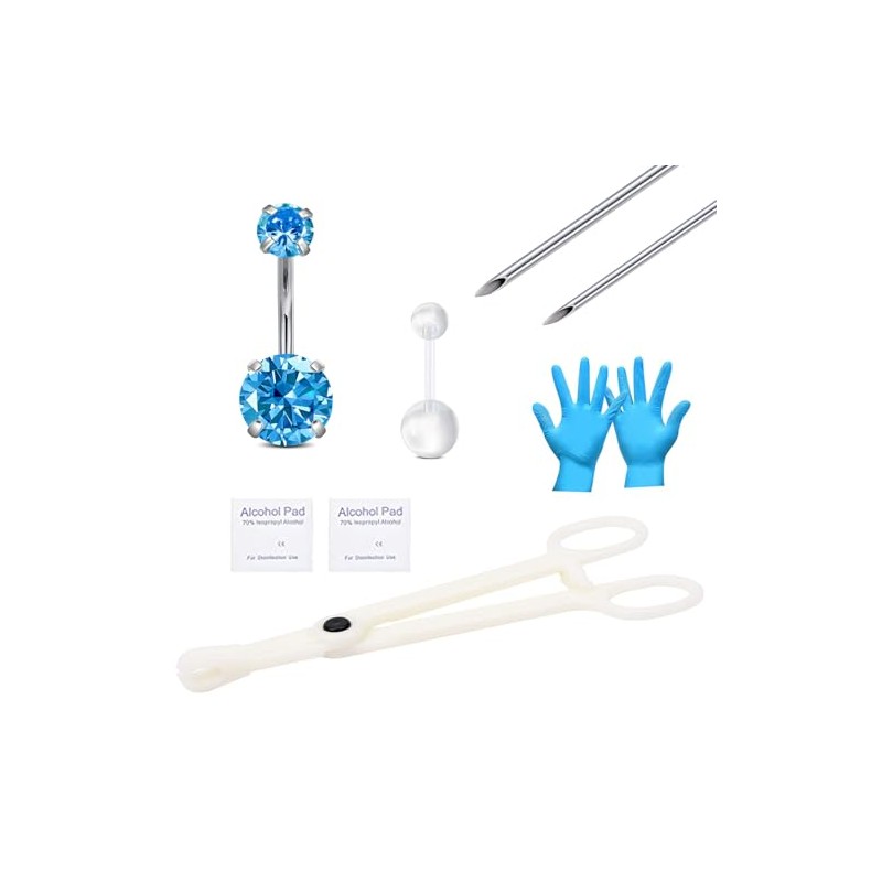 QWALIT Belly Button Piercing Kit Belly Piercing Kit Navel Piercing
