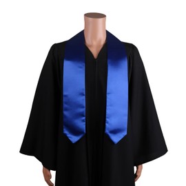 SAMDEEMI Faja de graduación unisex para adultos, combina con el vestido de graduación para comienzos académicos, 60 pulgadas de largo, Azul Real, 60''