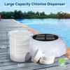 Chlorine Tablet Floater, Solar Pool Chlorine Floater with Light, 3