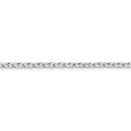 Diamond2Deal Sterling Silver 3.5mm Cable Chain Necklace