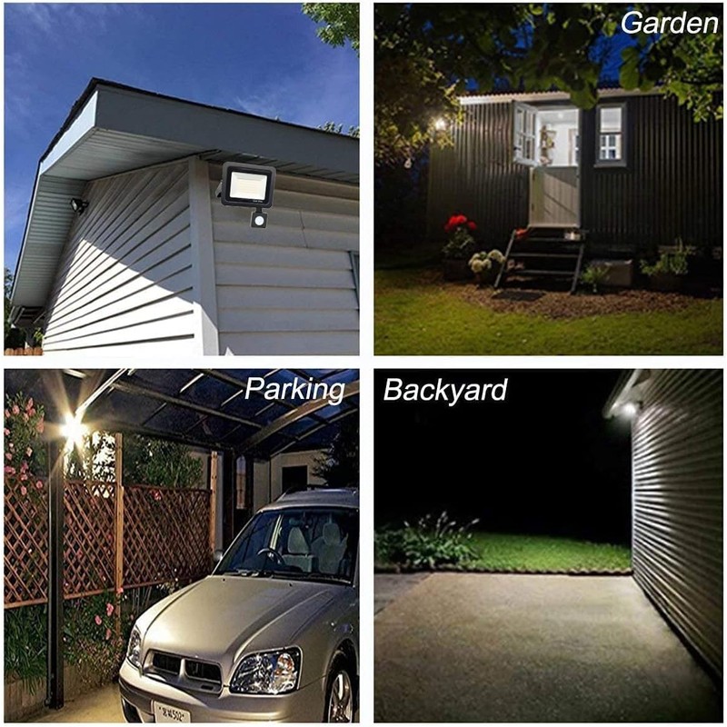 HANNAHONG Mini LED Motion Sensor Flood Light Outdoor,Slim Design PIR