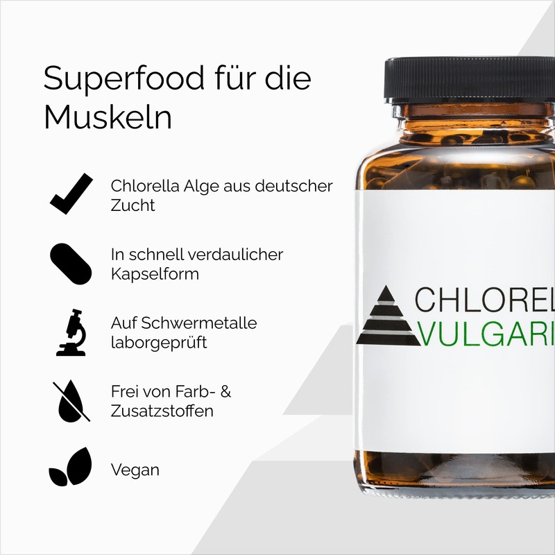 YPSI Chlorella Vulgaris - Micro Algae Capsules with Folic Acid