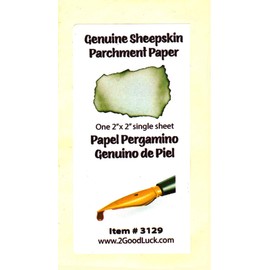 Luchea's Psychic World Sheepskin Parchment Paper - 2" x 2" Sheet