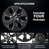 WEISIGAO Wheel Hubcaps Compatible with Toyota RAV4 2019-2024; 17 inch